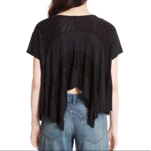 Free People Black Anything And Everything Tee - Picture 3 of 6